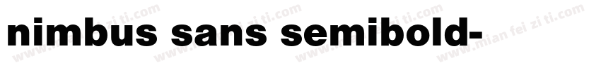 nimbus sans semibold字体转换